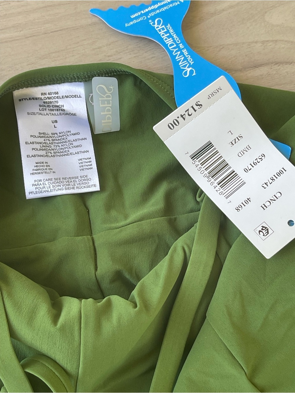 Olive Green Belted One-Piece Swimsuit - Women Intimates & Sleepwear Shapewear - Picture 9 of 11